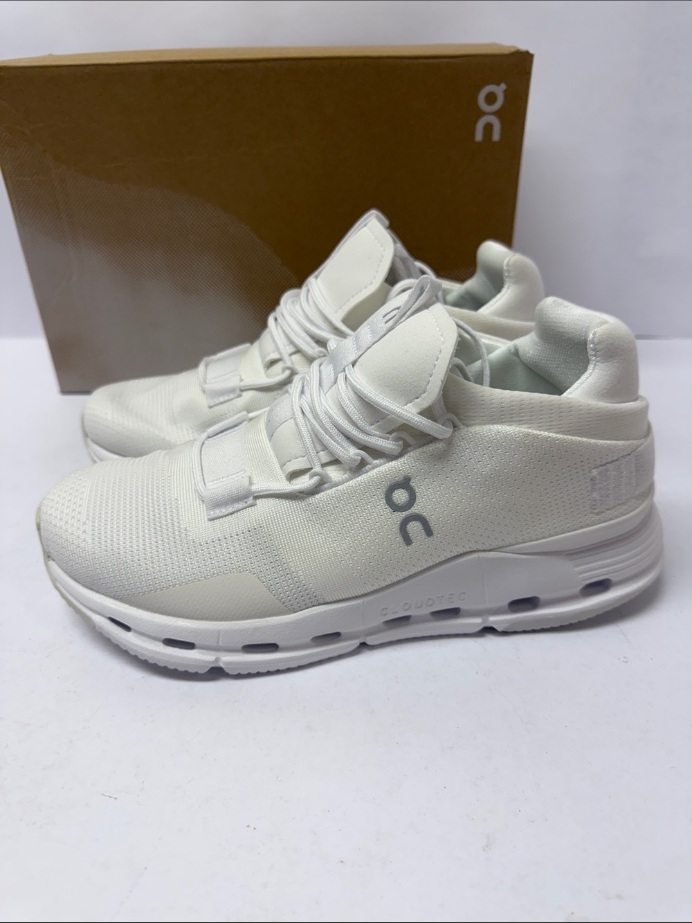 New On Running Cloudnova All-White Sneakers women’s 9.5
